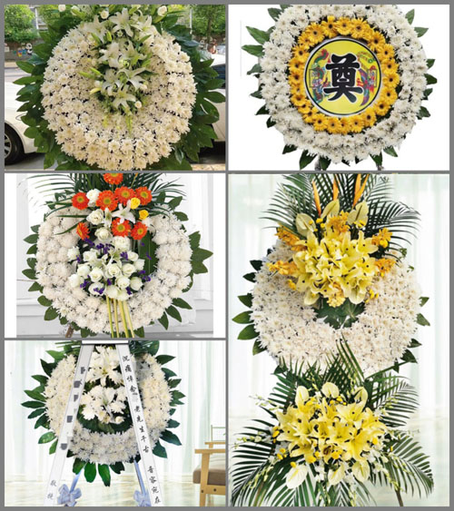 山西晋城高平市永录乡段家沟村花圈速递